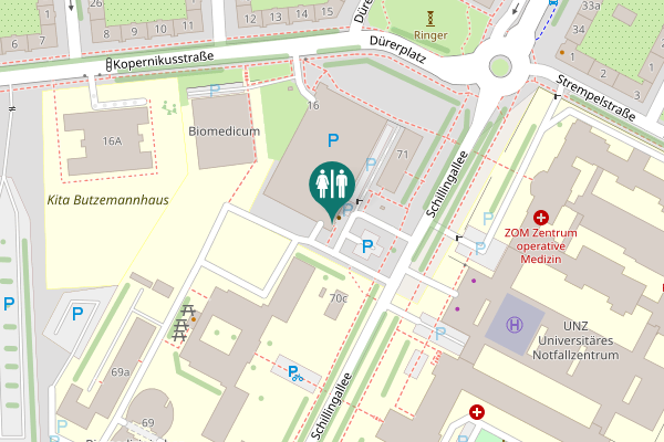 Map showing location of Schillingallee 35 Toilet