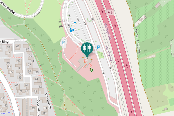 Map showing location of Kopenhagener Straße 100 Toilet