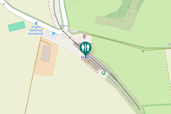 Map showing location of Brenk Toilet