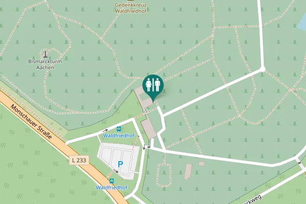 Map showing location of Monschauer Straße 65 Toilet