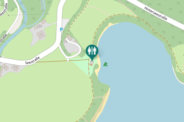 Map showing location of Seestraße 27 Toilet