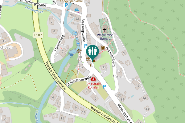 Map showing location of Messingstraße 31 Toilet