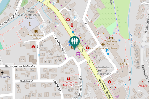 Map showing location of Münchner Straße 23a Toilet
