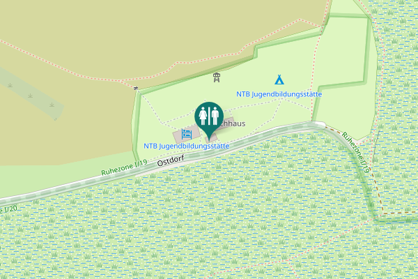 Map showing location of Camper Waschhaus