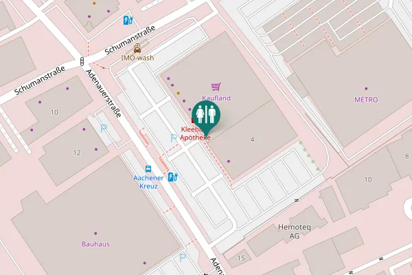 Map showing location of Schumanstraße 4 Toilet
