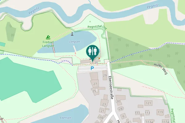 Map showing location of Ebenseestraße 35 Toilet