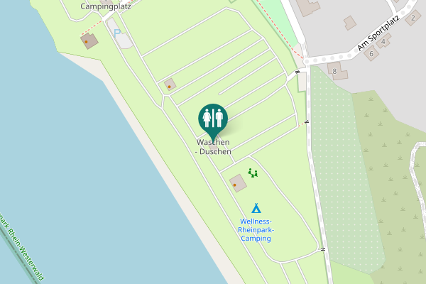 Map showing location of Am Sportplatz 8 Toilet