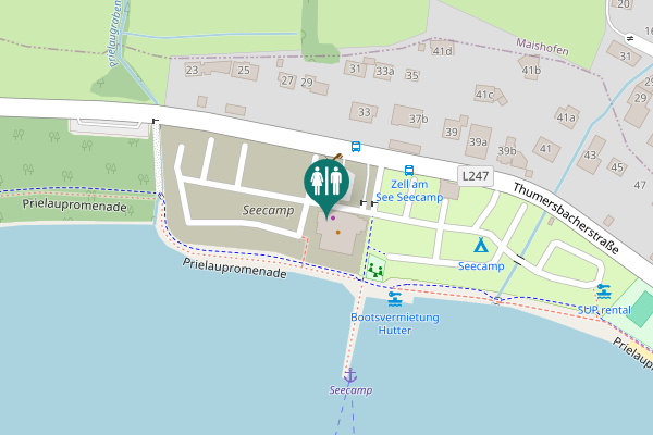 Map showing location of Thumersbacherstraße 34 Toilet