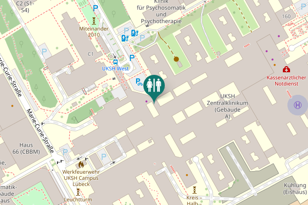 Map showing location of Heinrich-Meibom-Straße Toilet