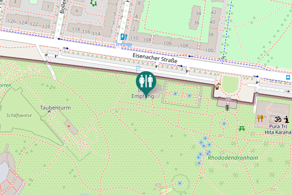 Map showing location of Eisenacher Straße 108 Toilet