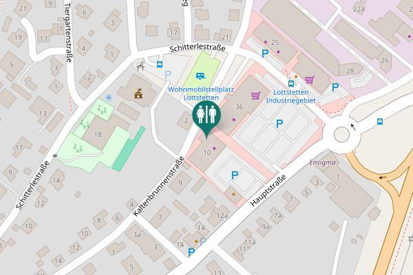 Map showing location of Hauptstraße 10 Toilet