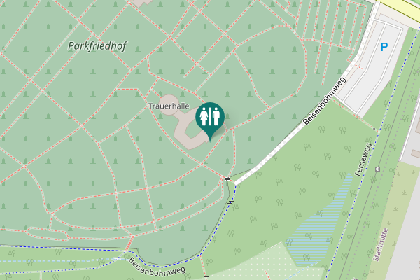 Map showing location of Beisenbohmweg Toilet