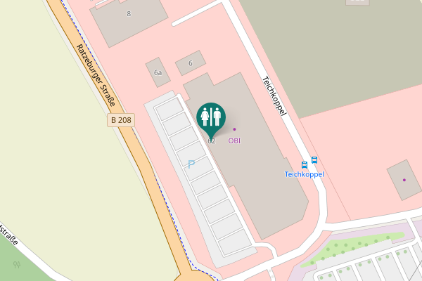 Map showing location of Lily-Braun-Straße 62 Toilet