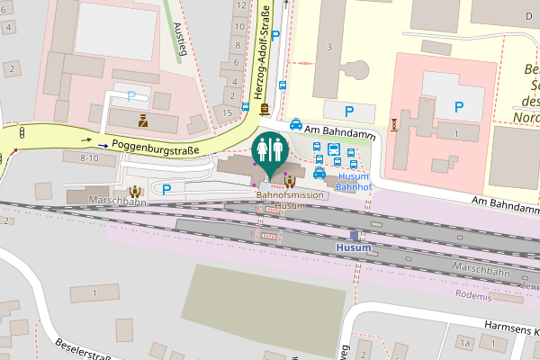 Map showing location of Poggenburgstraße 12 Toilet