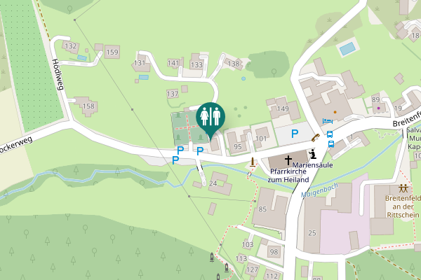 Map showing location of Höherbergweg Toilet