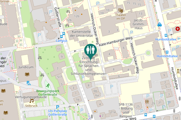 Map showing location of Goßlerstraße 10 Toilet