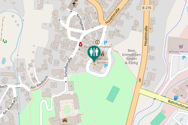 Map showing location of Carl-Lomb-Straße Toilet
