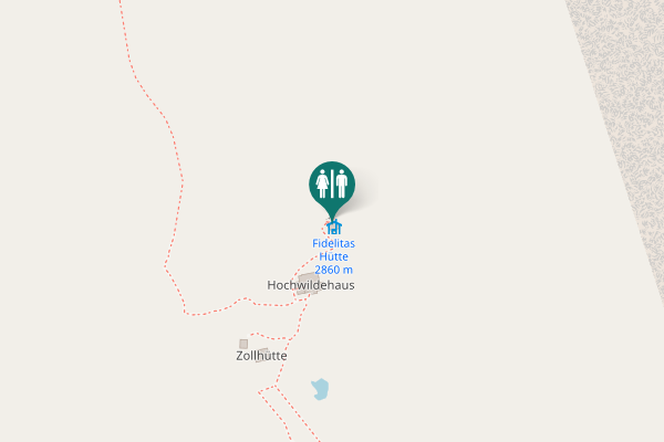 Map showing location of Abstieg Klettersteig 304 Toilet