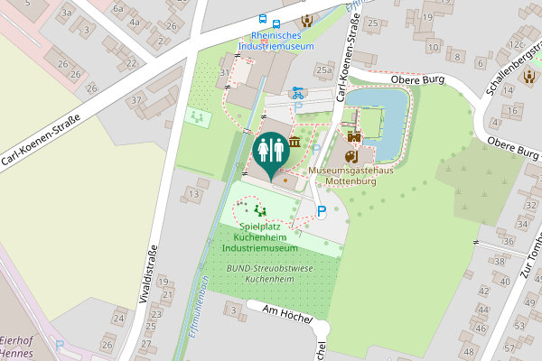 Map showing location of Carl-Koenen-Straße 25b Toilet