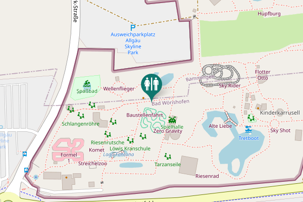 Map showing location of Skyline-Park-Straße 1 Toilet