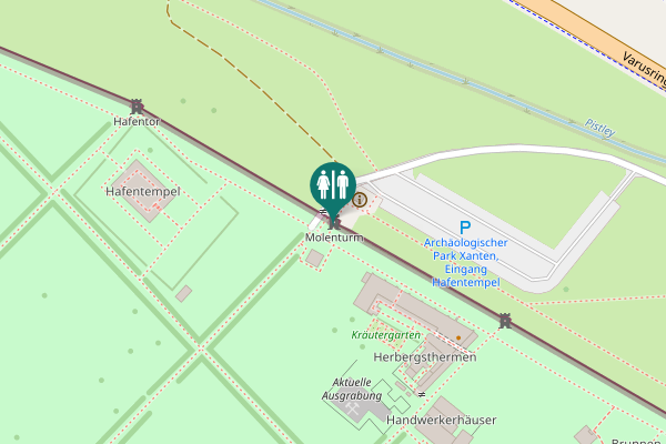 Map showing location of Varusring Toilet