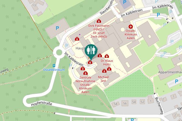 Map showing location of Im Kälblesrain 2 Toilet