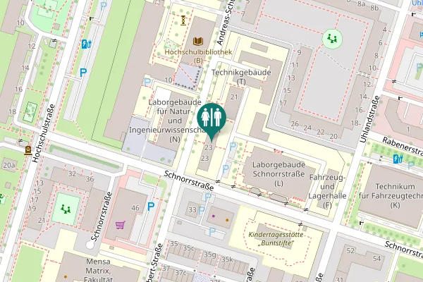 Map showing location of Andreas-Schubert-Straße 23 Toilet