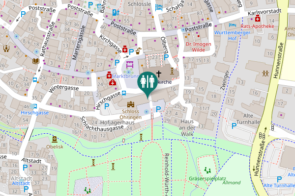 Map showing location of Marktplatz 15 Toilet