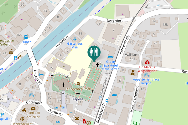 Map showing location of Rohrerstraße 3 Toilet