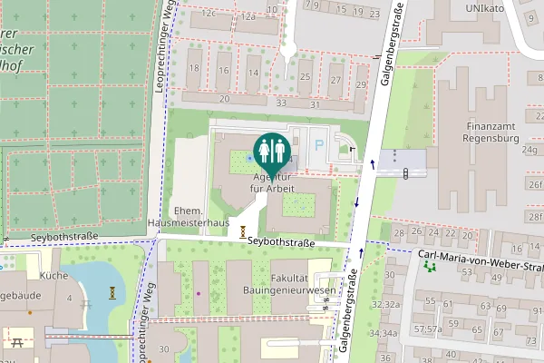 Map showing location of Galgenbergstraße 24 Toilet