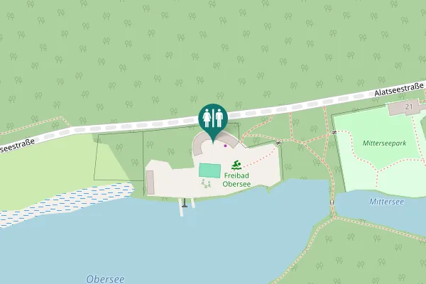 Map showing location of Alatseestraße 25 Toilet