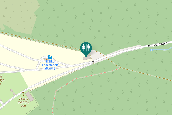 Map showing location of Im Stadtwald Toilet