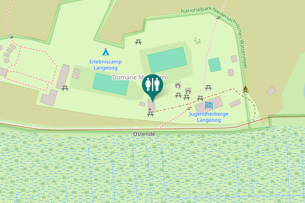Map showing location of Domäne Melkhörn Toilet