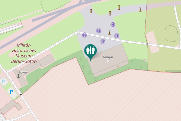 Map showing location of Kladower Damm 182 Toilet