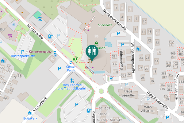 Map showing location of Nordseeallee 36 Toilet