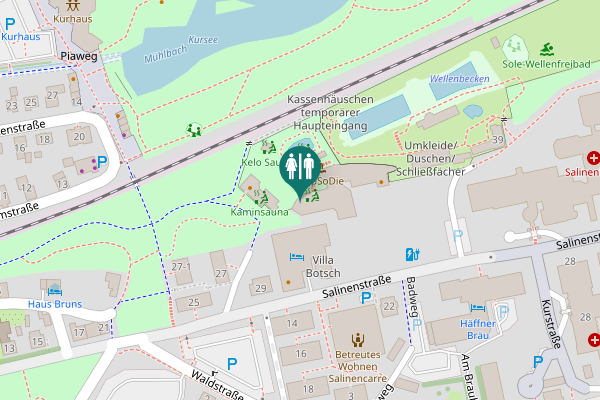 Map showing location of Salinenstraße 37 Toilet