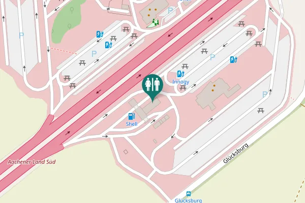 Map showing location of A 4 Toilet