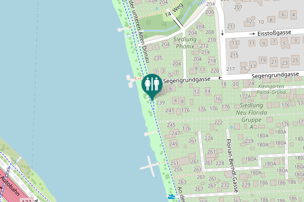 Map showing location of An der unteren Alten Donau 239 Toilet