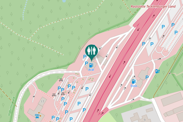 Map showing location of Grafenstraße 17a Toilet