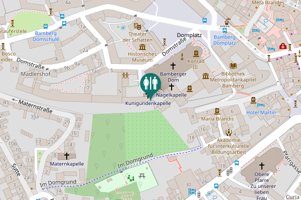Map showing location of Domstraße 3 Toilet