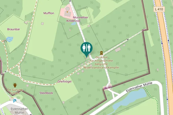 Map showing location of Etzenrather Mühle Toilet
