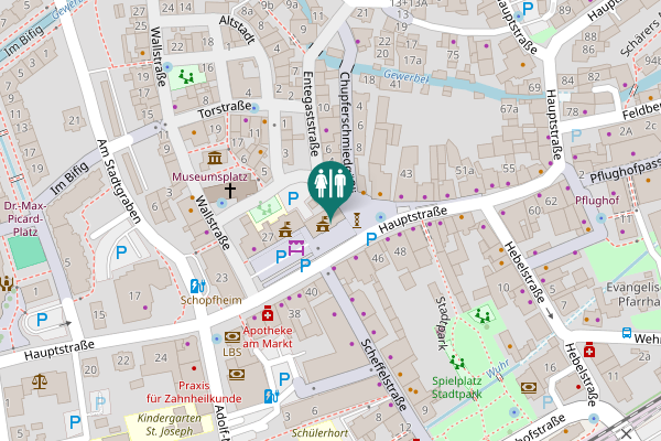 Map showing location of Hauptstraße 31 Toilet
