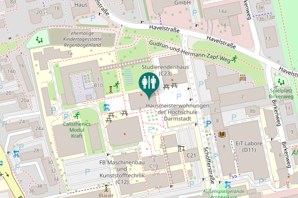 Map showing location of Schöfferstraße 3 Toilet