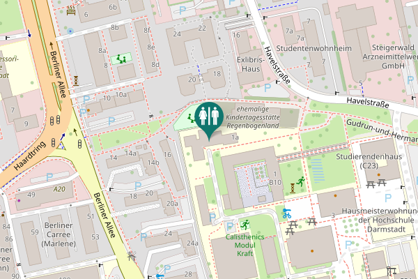 Map showing location of Schöfferstraße 1 Toilet