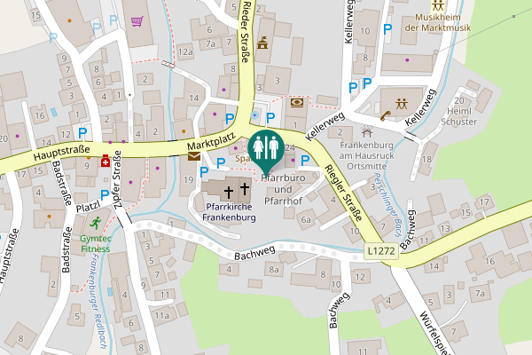 Map showing location of Riegler Straße 2 Toilet
