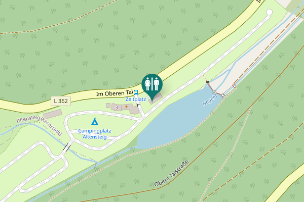 Map showing location of Im Oberen Tal 3-5 Toilet