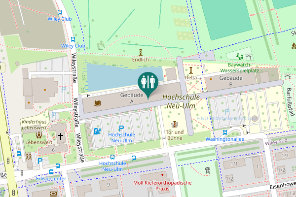 Map showing location of Wileystraße 1 Toilet