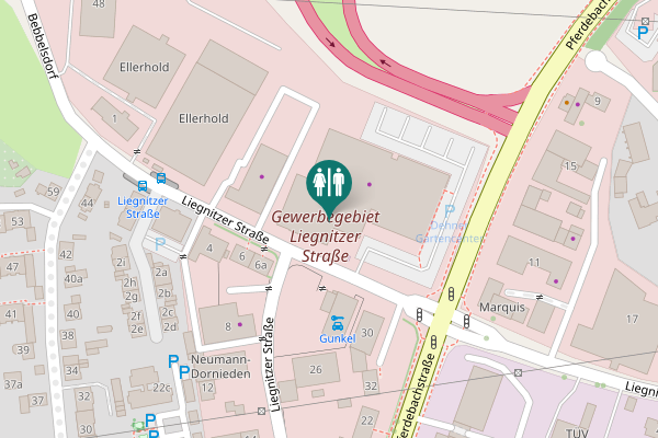 Map showing location of Liegnitzer Straße 7 Toilet