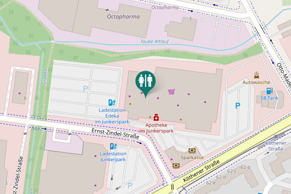 Map showing location of Ernst-Zindel-Straße 4 Toilet
