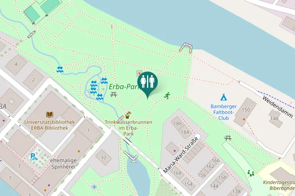 Map showing location of An der Spinnerei 27 Toilet